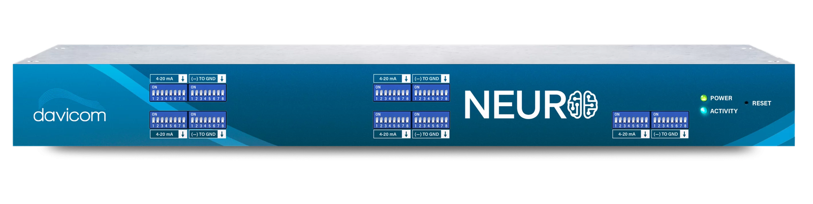 NEURO remote terminal unit, front panel