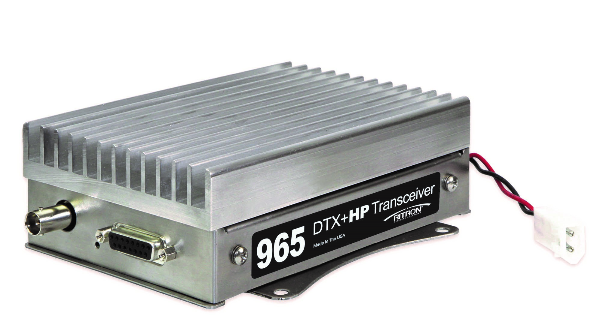 Ritron DTX+HP transceiver with heatsink, made in the USA